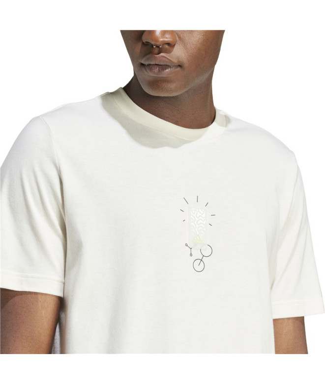 Camiseta adidas Molded Linear Hombre Blanca