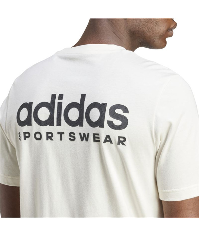 T-shirt adidas Linéaire moulé Homme Blanc
