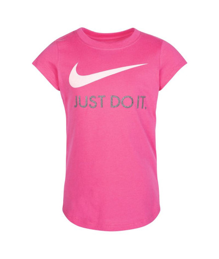 T-shirt Nike Fille Swoosh Just Do It Pink