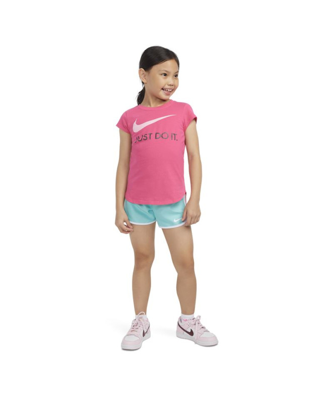 Camiseta Nike Menina Swoosh Just Do It Rosa