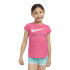 Camiseta Nike Menina Swoosh Just Do It Rosa
