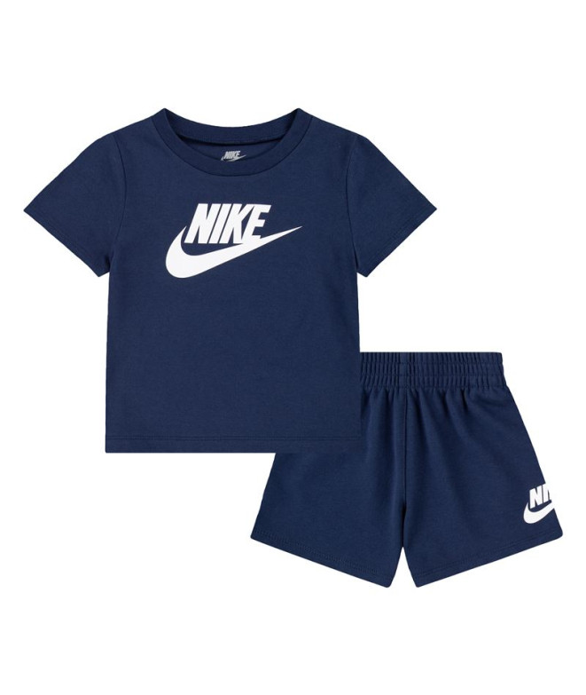 Conjunto Nike Club & Short Set Infantil Navy