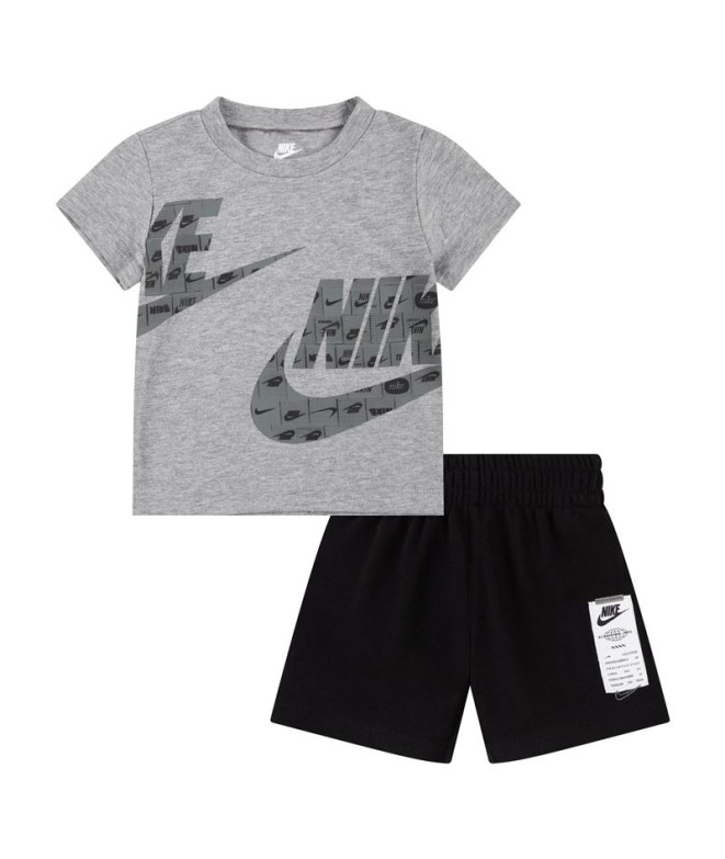 Conjunto Nike Sportswear Club Specialty Frech terry Niño Negro