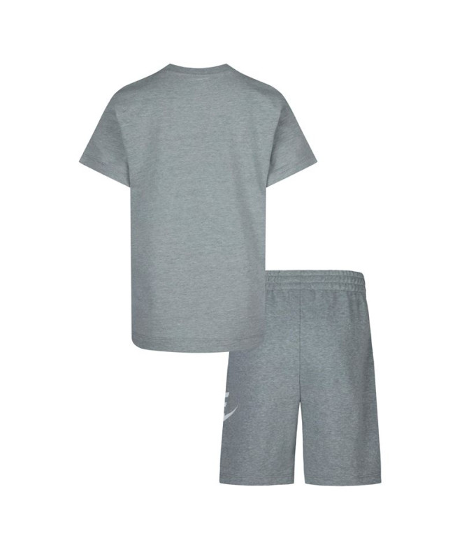Conjunto Nike Club & Short Set Infantil Gris