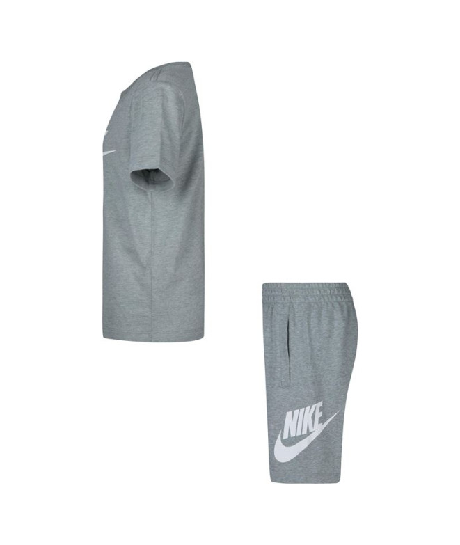 Conjunto Nike Club & Short Set Infantil Gris