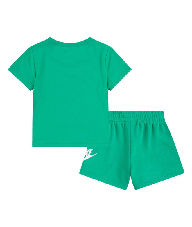 Conjunto Nike Club & Short Set Infantil Verde