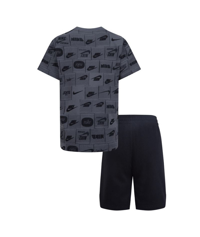 Conjunto Nike Clube Menino Preto