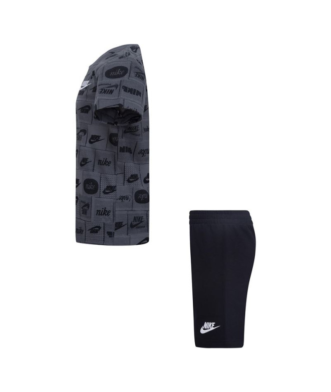 Conjunto Nike Clube Menino Preto