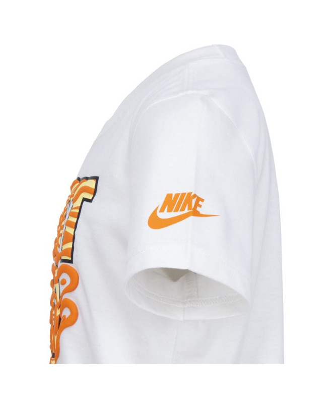 T-shirt Nike Just do it Waves Enfant White