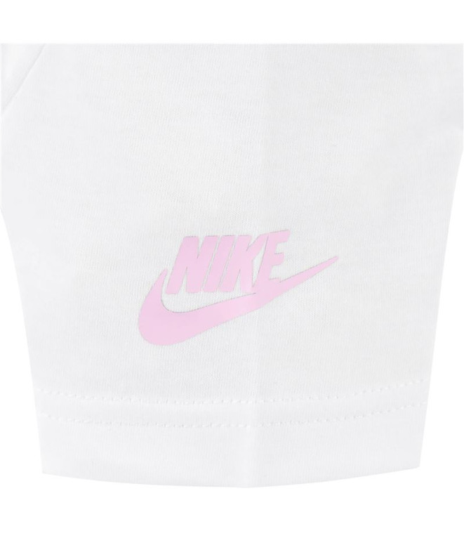 Camiseta Nike Futura Micro Text Menino Branco