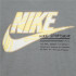 Camiseta Nike Futura Micro Text Menino Cinzento