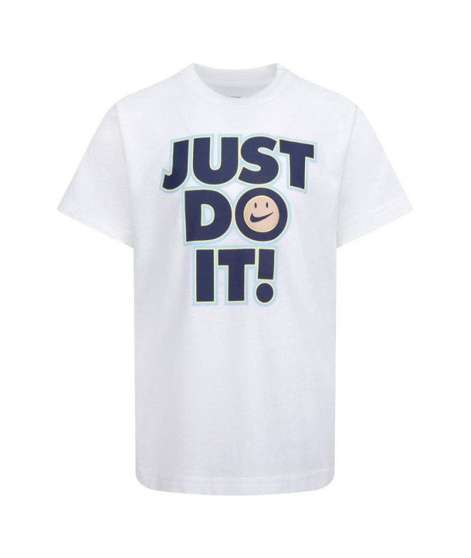 T-shirt Nike Smiley Just do it Ss Enfant Blanc