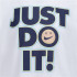 T-shirt Nike Smiley Just do it Ss Enfant Blanc