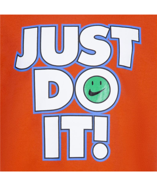T-shirt Nike Smiley Just do it Ss Enfant Rouge