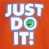 T-shirt Nike Smiley Just do it Ss Enfant Rouge