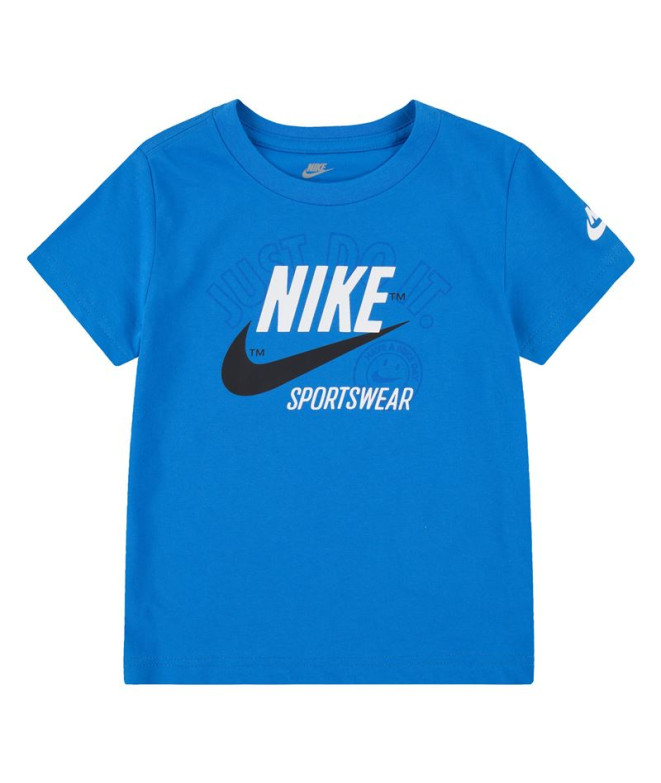 T-shirt Nike Retro Ss Enfant Bleu