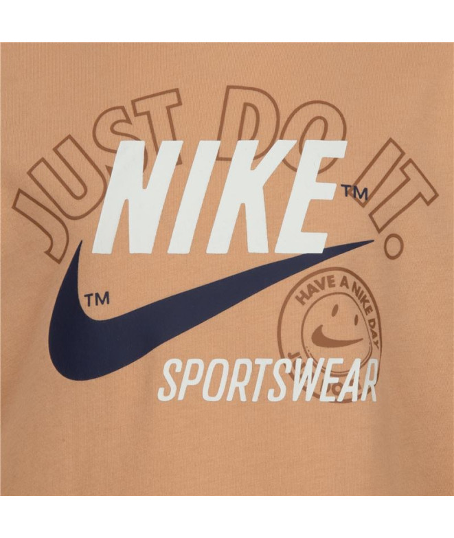 Camiseta Nike Retro Ss Menino Marrom
