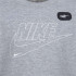 Camiseta Nike Club+ Futura Menino Cinzento