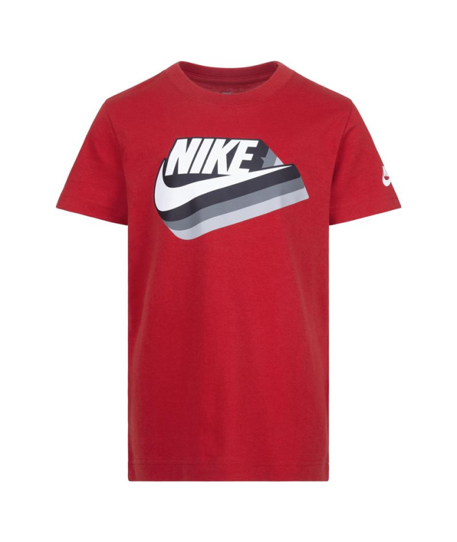T-shirt Nike Gradient Futura Ss Enfant Rouge