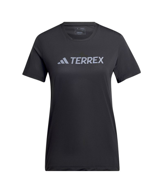 T-shirt randonnée adidas Mt Log Tech Femme Noir