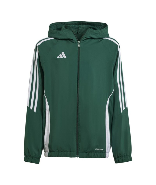 Corta-vento de Futebol adidas Tiro24 Infantil Verde