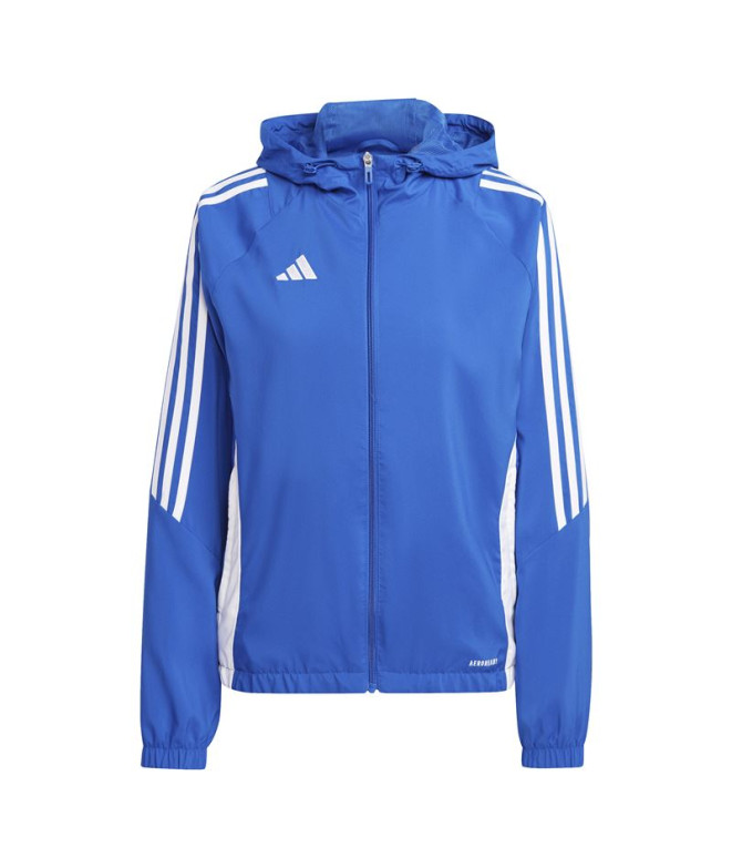 Corta-vento de Futebol adidas Tiro24 Mulher Azul