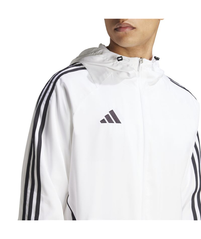 Corta-vento de Futebol adidas Tiro24 Homem Branco