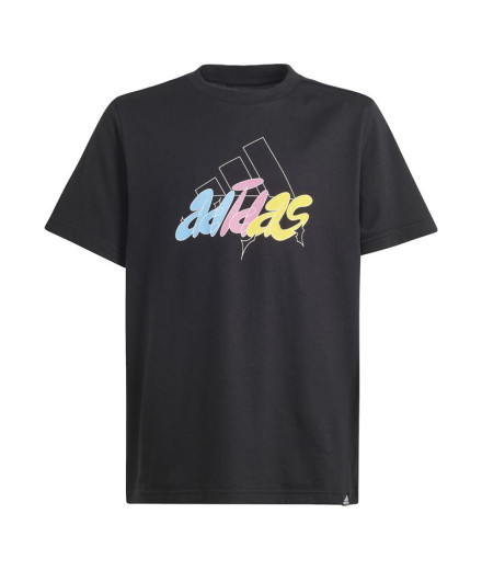 Camiseta adidas Gfx Illustrated Infantil Preto