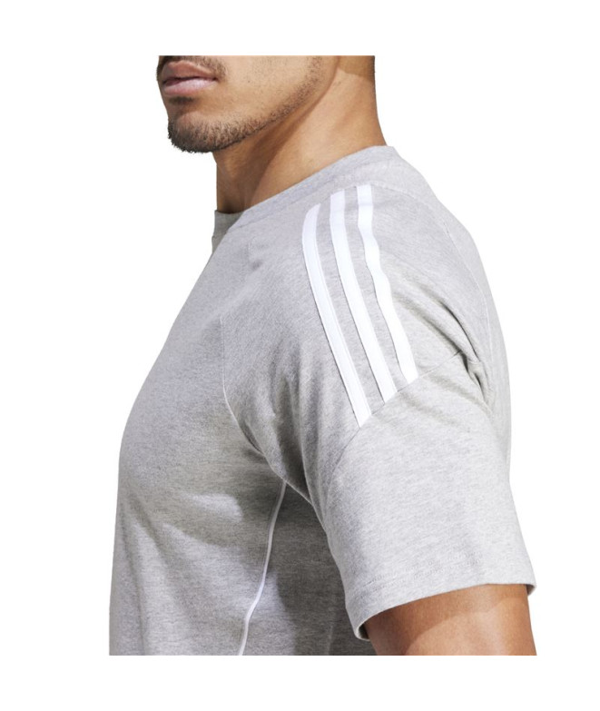 Camiseta de Futebol adidas Tiro24 Homem Cinzento