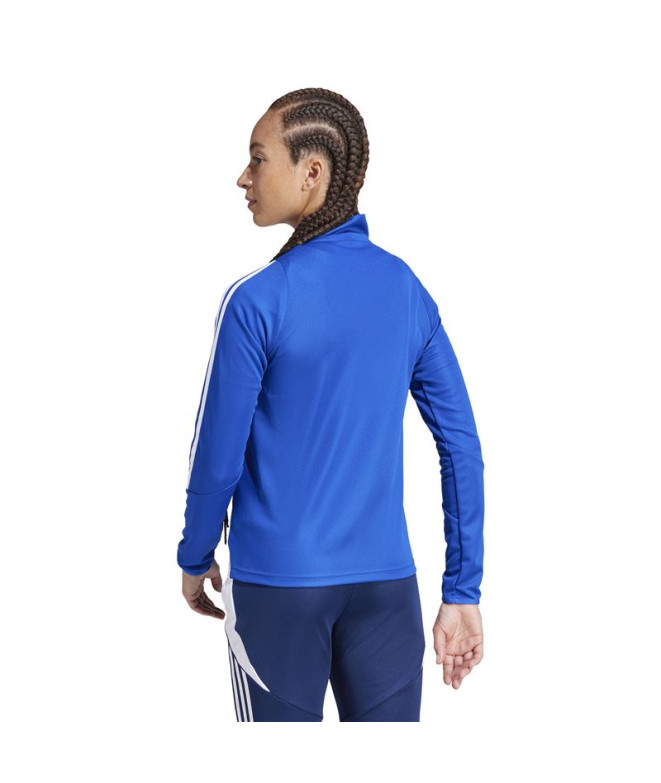 Camiseta de Futebol adidas Tiro24 Mulher Azul