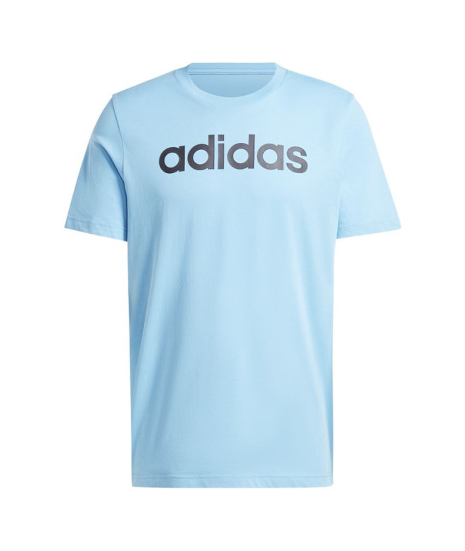 Camiseta adidas Essentials Linear Hombre Azul