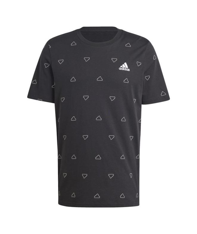 T-shirt adidas Essentials Monogram Homme Noir