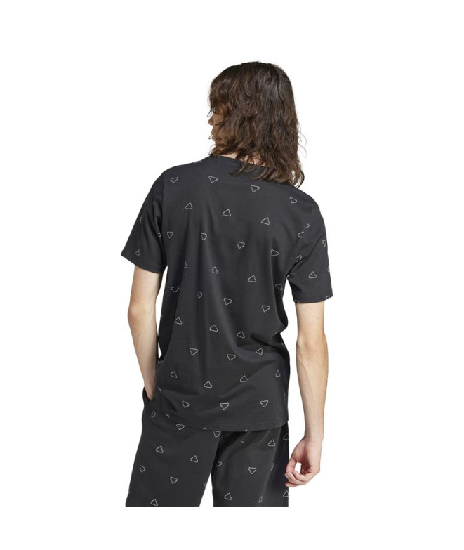 Camiseta adidas Essentials Monogram Homem Preto