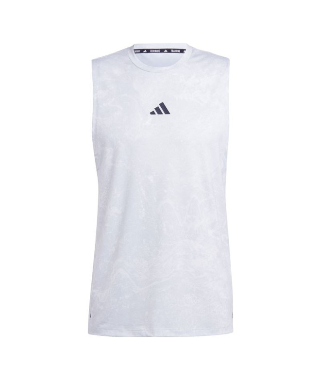 Camiseta de Fitness adidas Essentials Workout Power Tank Hombre Blanco