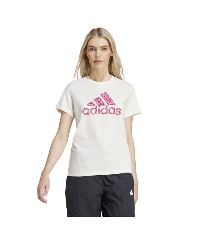 T-shirt adidas Animal Gt Femme Blanc