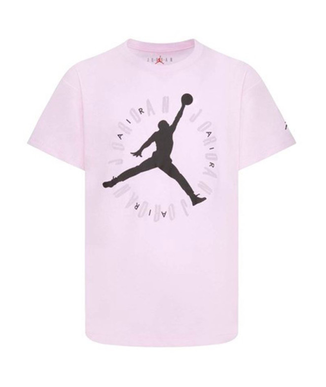 Camiseta Nike Jordan Soft Touch Ss Menina Rosa