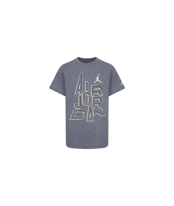 T-shirt Nike Jordan 23 Gold Line S/S Enfant Grey