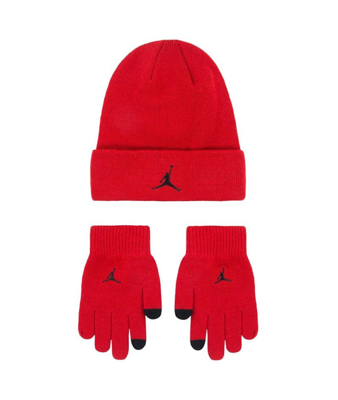 Set Nike Jan Jordan Essentials Beanie S Niño Rojo