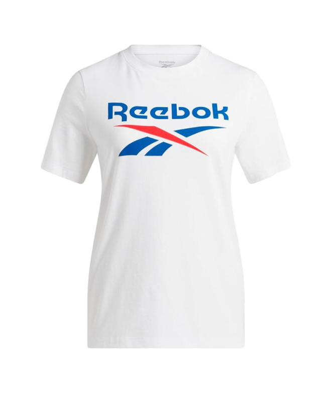 CamisetaReebok Identity Grande logótipo Mulher Branco