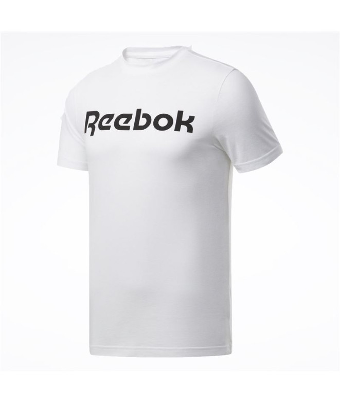 Camiseta Reebok Logótipo Linear da Série Graphic Homem Branco