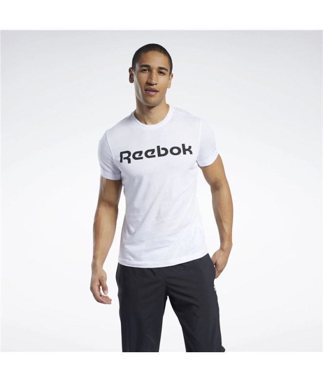 Camiseta Reebok Homem Logótipo linear da série...