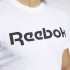 Camiseta Reebok Homem Logótipo linear da série Graphic Branco