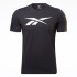 Camiseta Reebok Série gráfica Vetor Homem Preto