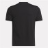 CamisetaReebok IdentityHomem Logotipo grande empilhado Preto