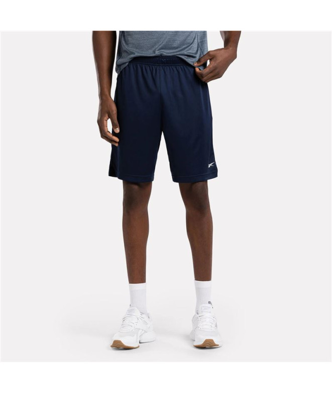Calça Reebok Comm Knit Short Homem Marinho