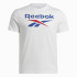 Camiseta Reebok Identity Big Stacked Logo Hombre Blanco