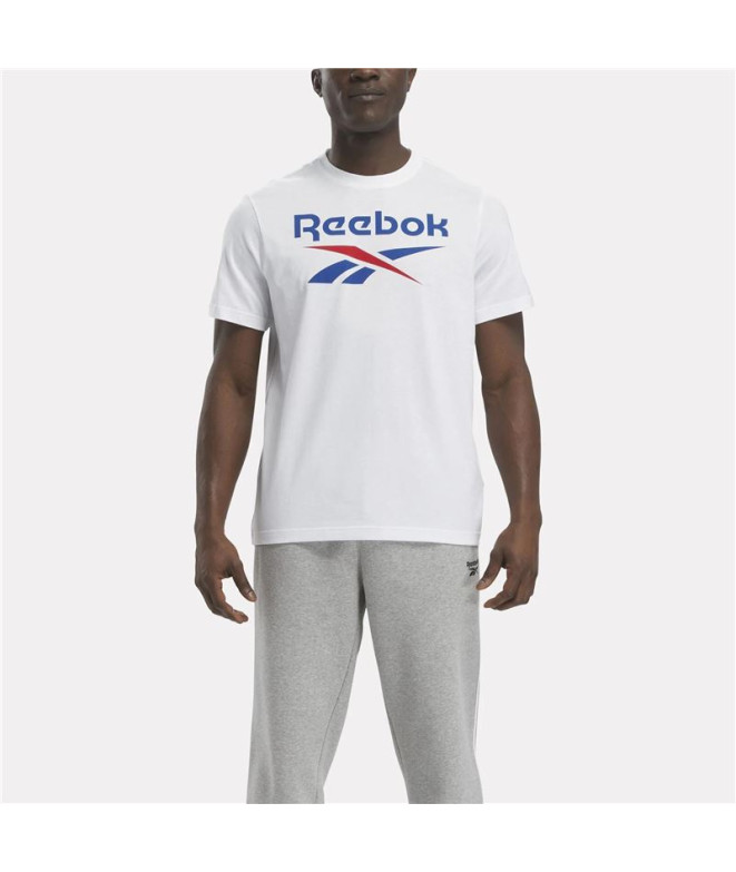 T-shirtReebok IdentityHomme Big Stacked Logo Blanc
