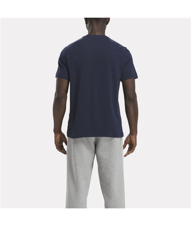 Camiseta Reebok Identity Big Stacked Logo Homem...