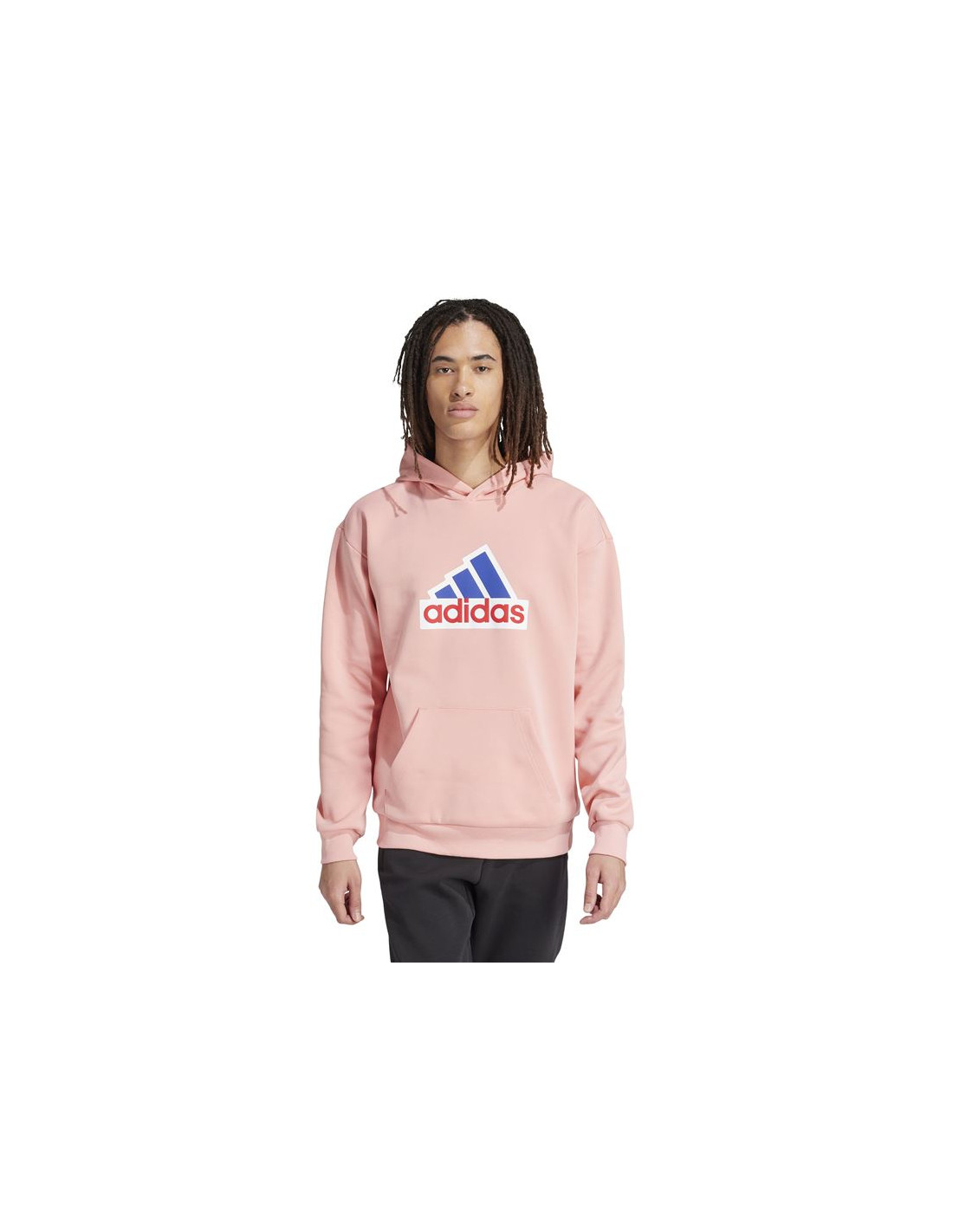 Moletom rosa hot sale adidas masculino