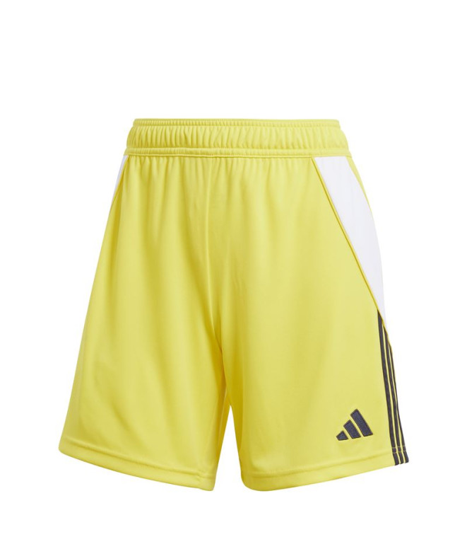 Calça de Futebol adidas Tiro24 Short Mulher Amarelo